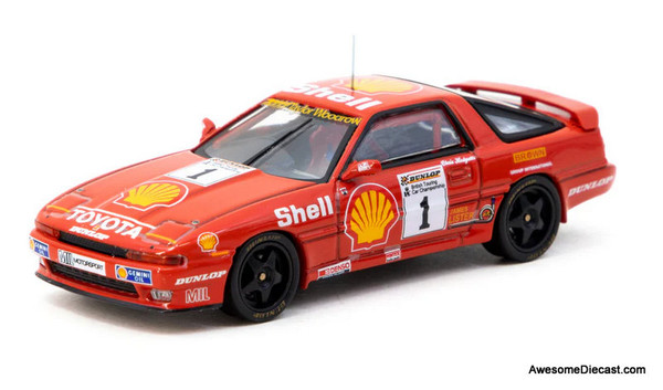 1988 Toyota Supra Turbo (MA70) BTCC #1: Chris Hodgetts 1:64 Diecast Model Car by Tarmac Works