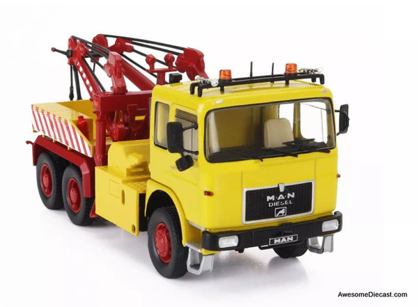 1982 Man F8 26.281 Tow Truck, Yellow 1:43 Diecast Model Truck by IXO