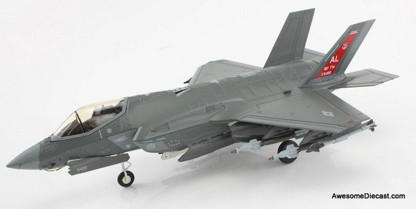 Lockheed-Martin F-35A Lightning II USAF, "Red Tail" 18-5420, 187 FW, Alabama ANG, Feb., 2024 1:72 Diecast Model Plane by Hobby Master