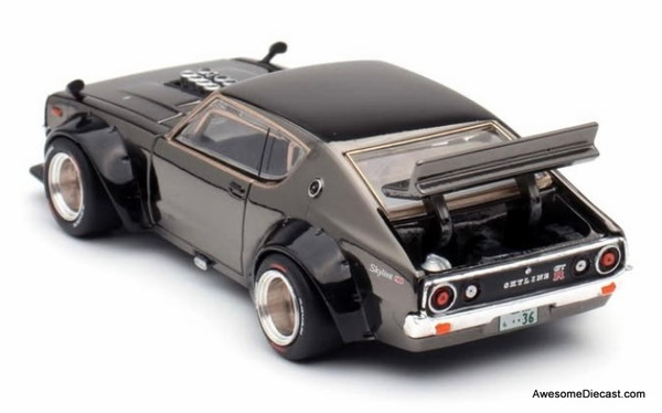 Nissan Skyline (KPGC110) Kenmeri, Black Chrome 1:64 Diecast