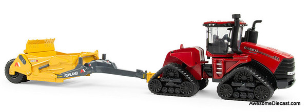 Case IH Steiger 595 Quadtrac w/Ashland 2811E Scraper 1:64 Diecast Model Vehicle by ERTL