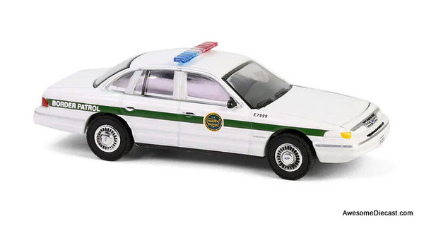 1997 Ford Crown Victoria U.S. Customs and Border Protection Patrol USA 1:64 Diecast Model Car by Greenlight