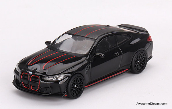 BMW M4 CSL, Black Sapphire 1:64 Diecast Model Car by Mini GT