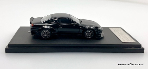 Nissan Silvia S15 Rocket Bunny, Matte Black 1:64 Diecast Model Car