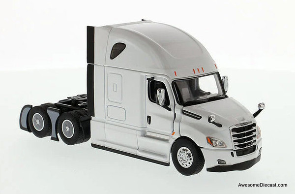 Freightliner New Cascadia Sleeper Tractor, Pearl White 1:50 Diecast Model Truck by Diecast Masters