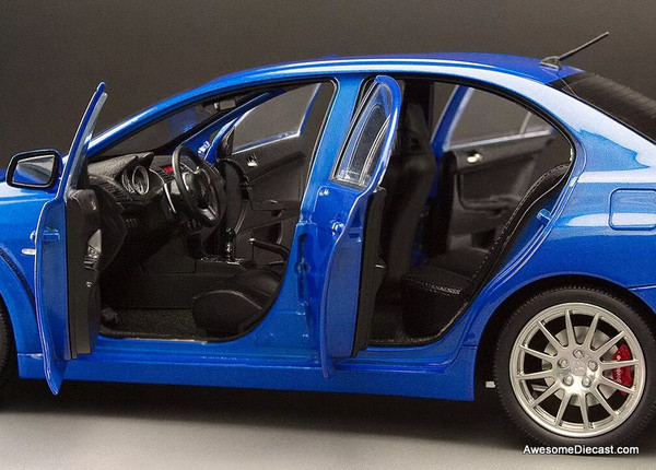 Mitsubishi Lancer Evolution X, Metallic Blue 1:18 Diecast Model