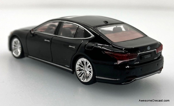 2018 Lexus LS500H, Black 1:64 Diecast Model Car by Enchery