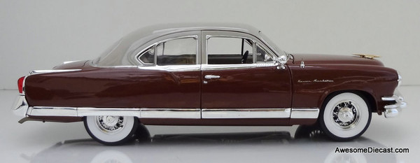 1953 Kaiser Manhattan 2 Door, Maroon/Ivory 1:18 Diecast Model Car