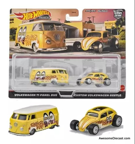 Hot Wheels Premium Team Transport Volkswagen T1 Panel Bus & Custom