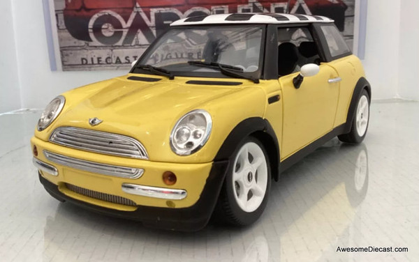 Mini Cooper, Yellow 1:18 Diecast Model Car by Hot Wheels