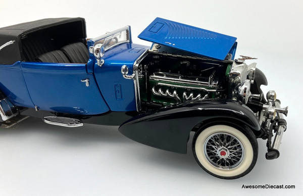 1933 Duesenberg J Victoria - Blue/Black 1:24 Diecast Model by