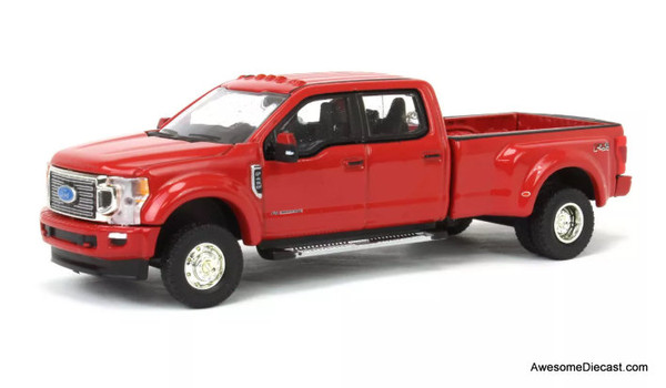 2020 Ford F-450 Platinum Super Duty, Rapid Red 1:64 Diecast Model Truck by Greenlight