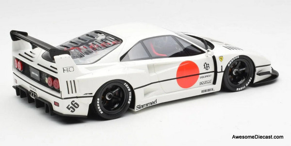 2023 Ferrari F40 LB-Works, White 1:18 Resin Cast Model Car by GT