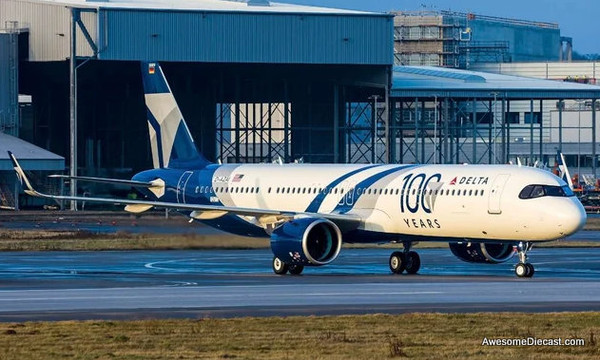 デルタ航空 A321neo N589DT 1/400 Gemini Jets Delta Air Lines A321neo N589DT 