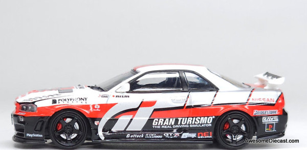 Nissan Skyline GT-R R34 Gran Turismo 1:64 Diecast Model Car by