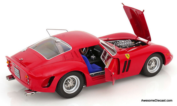 1962 Ferrari 250 GTO, Red 1:12 Diecast Model Car by KK Scale