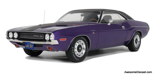 1970 Dodge Challenger R/T, Plum Crazy 1:12 Resin Cast Model by Otto