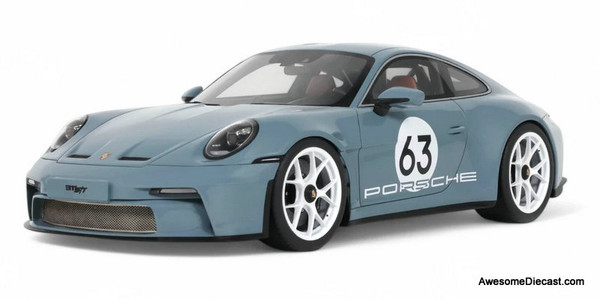 Porsche 911 S/T, #63 Shore Blue 1:18 Resin Cast Model by GT Spirit