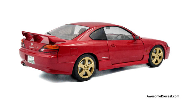 1999 Nissan Silvia S15 Spec-R Aero, Flame Red 1:18 Diecast Model