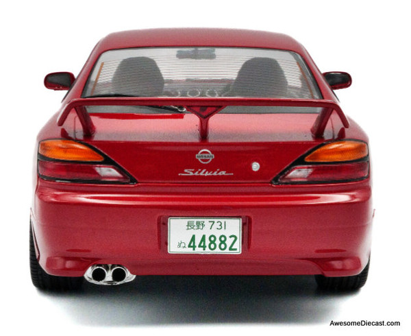 1999 Nissan Silvia S15 Spec-R Aero, Flame Red 1:18 Diecast Model