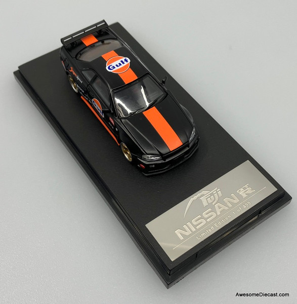 Nissan Skyline R34 GT-R Nismo Z-Tune, Black Gulf Livery 1:64