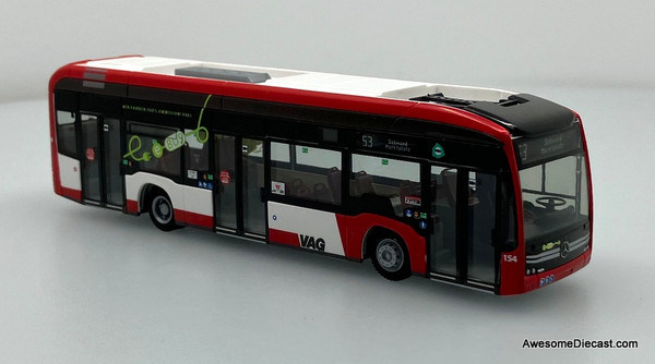 Mercedes Benz eCitaro: VAG Nuremberg 1:87 ABS Plastic Bus by Rietze