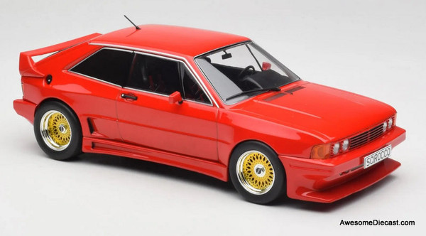 1980 Volkswagen Scirocco Rieger GTO Coupe, Red 1:18 Diecast Model Car by MCG
