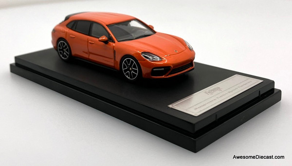 Porsche Panamera Turbo Sport Turismo Flame Orange 1:64 Diecast Model Car by Furuya