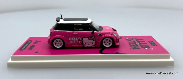 1/64 BMW　ミニクーパー　ハローキティ　ピンク BMW Mini, Rose Pink: Hello Kitty 1:64 Diecast Model Car by