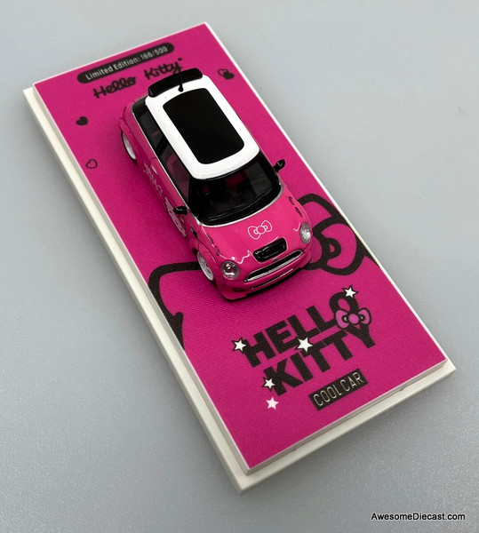 1/64 BMW　ミニクーパー　ハローキティ　ピンク BMW Mini, Pink: Hello Kitty 1:64 Diecast Model Car by Cool Car