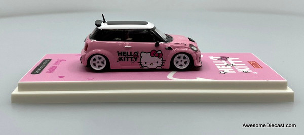 1/64 BMW　ミニクーパー　ハローキティ　ピンク BMW Mini, Rose Pink: Hello Kitty 1:64 Diecast Model Car by