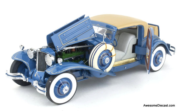 1929 Cord L-29 Special Coupe - Blue 1:16 Diecast Model by Danbury Mint