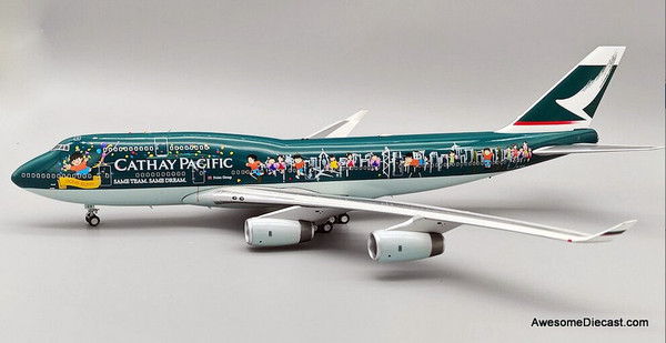 CathayPacific B747-400B-HOU 1/200モデル Boeing 747-400: Cathy Pacific Airways (Reg #B-HOX) 