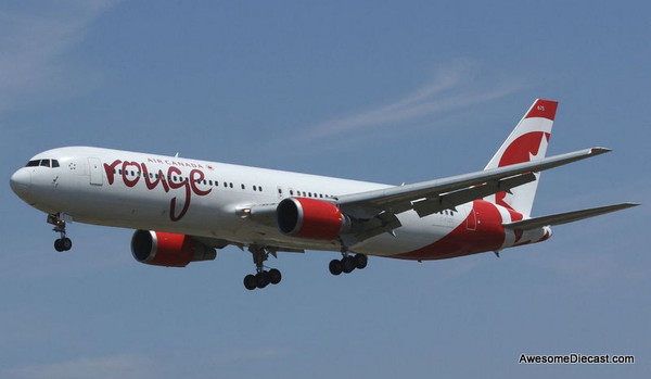 Boeing 767-300: Air Canada Rouge (Reg #C-FJZK) 1:200 Diecast