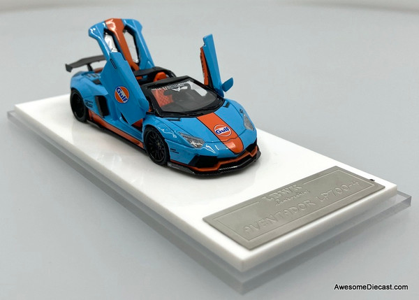 1/64 TPC Rhino アヴェンタドール　LP720-4 LBWK ガルフ TPC x Rhino Model 1:64 Lamborghini LP720-4 Roadster Wide