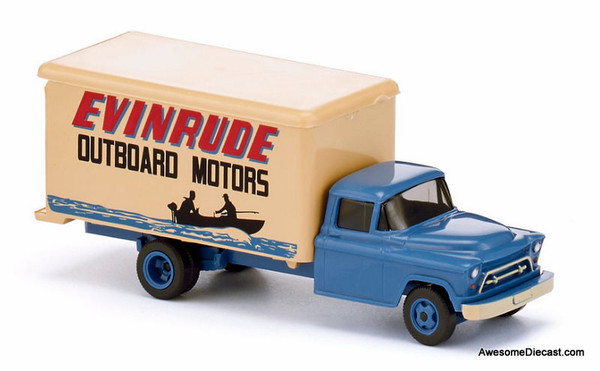 1955 Chevrolet Delivery Truck "Evinrude" Outboard Motors 1:87 ABS Plastic Model Truck by Wiking