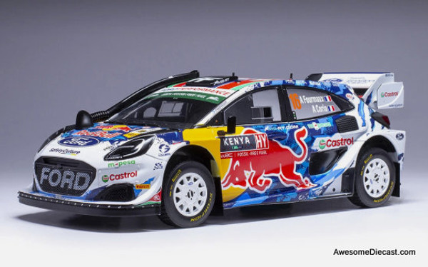 Ford Puma Rally 1 #16: 2024 Safari Rally Kenya 1:18 Diecast Model Car by IXO