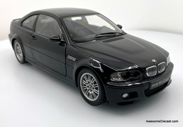 RARE!! BMW M3 Coupe (E46), Jet Black 1:18 Diecast Model Car by Kyosho