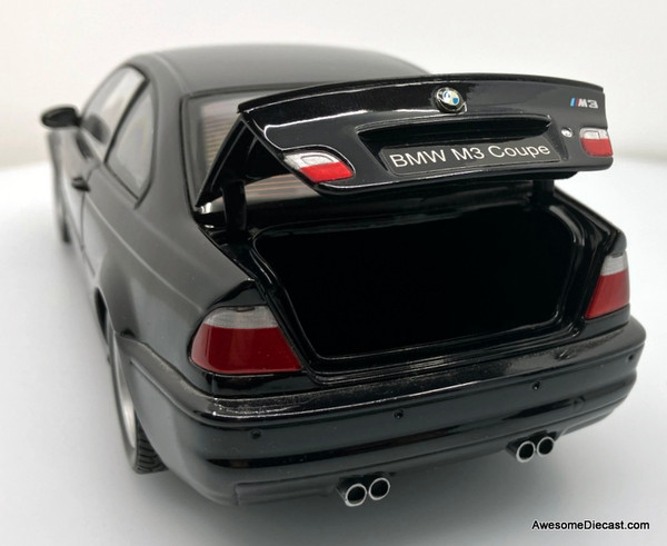 RARE!! BMW M3 Coupe (E46), Jet Black 1:18 Diecast Model Car by Kyosho