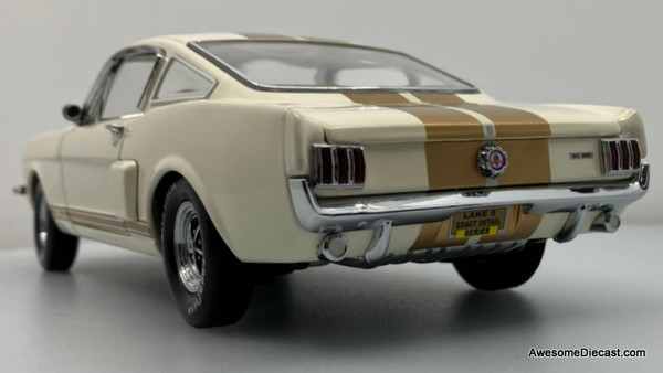 1966 Shelby GT 350H White/Gold Stripes 1:18 Diecast Model Car by