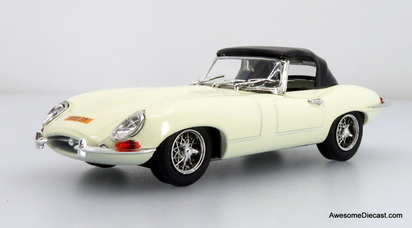 1962 Jaguar E-Type Coupe, White 1:43 Diecast Model Car by Model Best