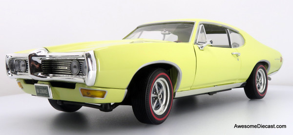 1968 Pontiac LeMans, Yellow 1:18 Diecast Model Car by American Muscle