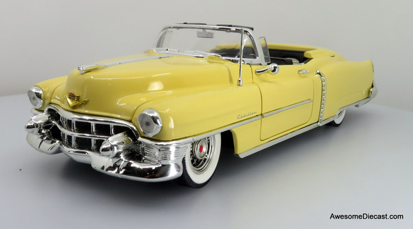1953 Cadillac Eldorado, Yellow 1:18 Diecast Model Car by American Muscle
