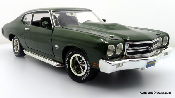 1970 Baldwin Motion Chevrolet Chevelle SS 454, Green 1:18 Diecast Model Car by American Muscle