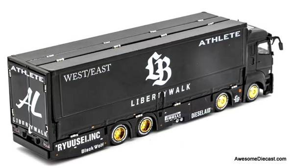 希少！LBWK 1/64 LB Trucks FUSO Black Tarmac Works 1/64 Mitsubishi Fuso Super Great LB-TRUCKS