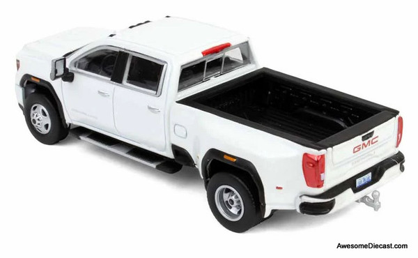 2022 GMC Sierra 3500HD Pro Dually, Summit White 1:64 Diecast Model