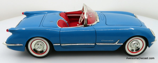●Ertl 1/18 シボレー コルベット 50anniversary 1954 Chevrolet Corvette (50th Anniversary), Blue 1:18