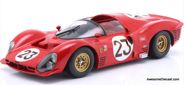 Ferrari 330 P4 4.0L V12 Spider #23 1:18 Diecast Model Car by Werk83