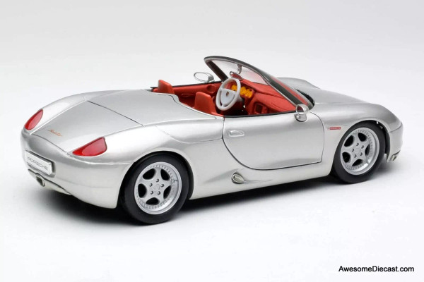 Porsche Boxster Convertible, Grey 1:18 Diecast Model Car by Maisto