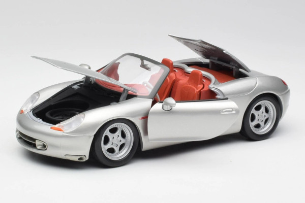 Porsche Boxster Convertible, Grey 1:18 Diecast Model Car by Maisto